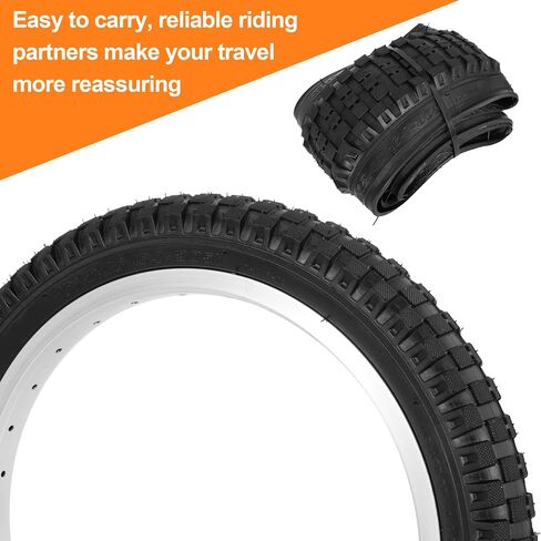 16x2.4 Tire and Inner Tube Set, 16 Inch Bike Tire for Dirt Bike Kids Bicycles, 64-305 Tire Compatible with Razor MX500 Razor MX650 in Saudi Arabia