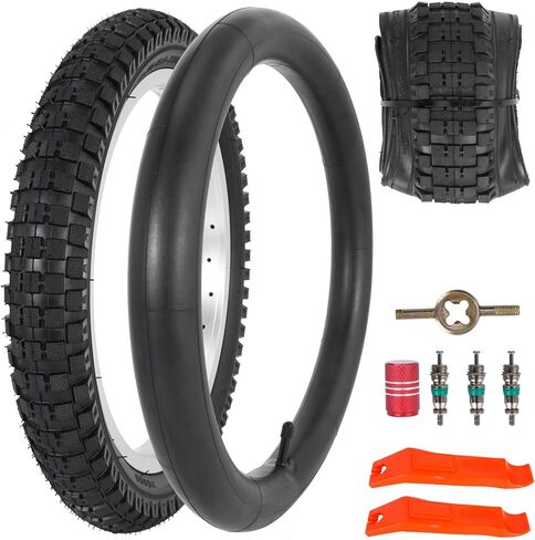 16x2.4 Tire and Inner Tube Set, 16 Inch Bike Tire for Dirt Bike Kids Bicycles, 64-305 Tire Compatible with Razor MX500 Razor MX650 in Saudi Arabia