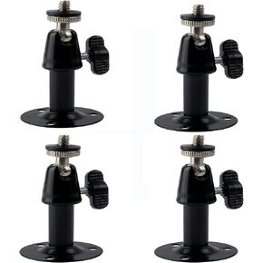 Security Wall Mount for Oculus Sensor Arlo, Arlo Pro, R Stick Up Cam Wired/Battery, 360° Rotation, 1/4" Screw Camera, 4 Pack, Black (white-4PACK)