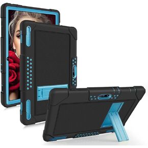 for Pritom M10 Inch Case, Heavy-Duty Drop-Proof Shock-Resistant Kids Friendly Protective case for QuntiCO Y10/Voger priorpad X100/Digiland Tablet DL1036/Gateway 10.1 HD Tablet(Red/Black)