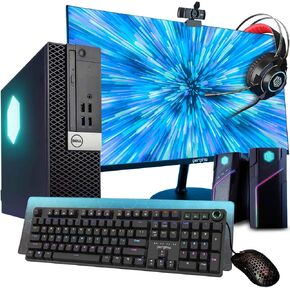 Dell Prebuilt RGB Gaming Desktop Computer | Core i5 + GeForce GT 1030 2GB GPU | 1080p Gaming PC | 16GB DDR4 RAM | 500GB SSD | Wi-Fi 5G + Bluetooth | Windows 10 Pro Renewed