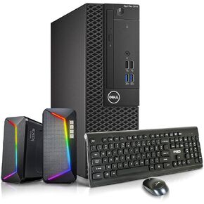 Dell OptiPlex 3050 Desktop Computers PC, Intel Core i5-7500 3.4GHz, 32GB Ram New 1TB M.2 NVMe SSD, RBG Speaker,Windows 11 Pro (Renewed)