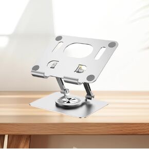 جهاز الكمبيوتر اللوحي للمكتب ، حامل سطح المكتب القابل للتعديل ، قابلة للطي ، متوافق مع iPad Pro 12.9 ، iPad Air Mini ، Samsung Galaxy Tabs z loydle fire 4-14.6 بوصة ، فضية