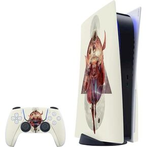 Skinit Decal Gaming Skin Compatible with PS5 Bundle - Officially Licensed DC Comics Superman Crest Design