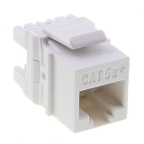 Legrand-ON-Q WP3475WH CAT5E RJ45 Quick Connect Keystone Insert مع 110 Punch-Down ، White