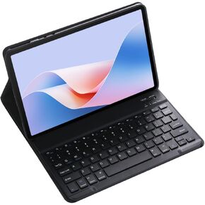 Magnetic Detachable Wireless Keyboard & Mouse Combo with Leather Cover for ipad 2/3/4 9.7-inch Tablet Full Wrapped Protection Keyboard Case (Black,Normal)