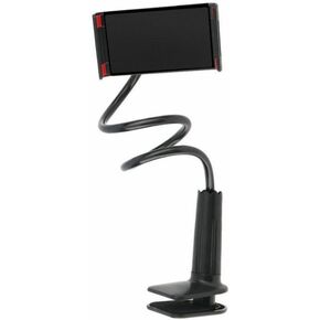Brrnoo 27 Inch Flexible Gooseneck Tablet & Phone Stand Cell Phone Holder Clamp, with Adjustable Mount and 3 inch Screw Type Clamp for Desk Bed Kitchen Compatible with 4 inch to 10.6