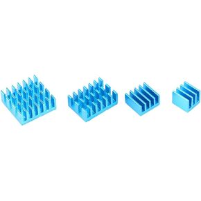 Fafeicy Aluminum Heat Sink CPU Cooler for 4B Blue, Prevent Hardware Failure, Versatile Application, Easy Installation, Maximize Cooling Efficiency, Suitable for Various Electronic