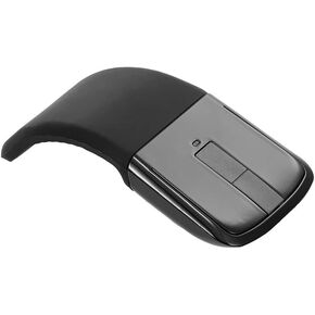 Foldable Arc Cordless Mouse, Silent Travel Mouse Rechargeable with Touch Control, USB Optical Computer for PC Laptop, Plug and Play