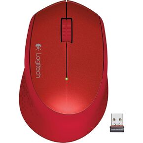 Logitech Wireless Mouse, Red