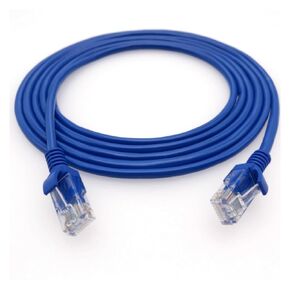 1m/2m/3m/5m/10m RJ45 Ethernet Network LAN Cable Cat 5e Channel UTP 4Pair 24AWG Network Patch Cable Router Fit Compatible PC Computer(Blue and 30pcs,3M)