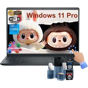 Dell Inspiron 15 Touchscreen Laptop - 15.6" Touchscreen Display, Intel 10-Core i5-1334U(up to 4.6GHz), Intel UHD Graphics, Windows 11 Pro, Office Lifetime, w/Accessory (32GB RAM | 1TB SSD)