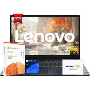 Lenovo IdeaPad Laptop with Microsoft Office 365, Intel 6-core Processor(Up to 4.4 GHz), Copilot AI-Ready, 40GB RAM, 1TB SSD, 15.6" FHD Display, SD Card Reader, Wi-Fi 6, Windows 11 Pro, WOWPC USB