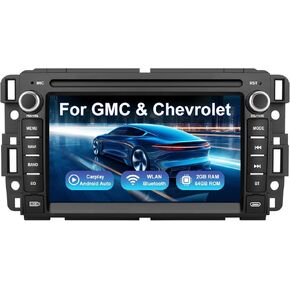 Android 13 Car Stereo Radio for GMC Sierra Yukon Chevy Silverado Tahoe, 7-Inch HD Touchscreen 2GB+64GB with CarPlay/Android Auto, Backup Camera, Fast Boot, Plug and Play in-Dash Navigation Receiver