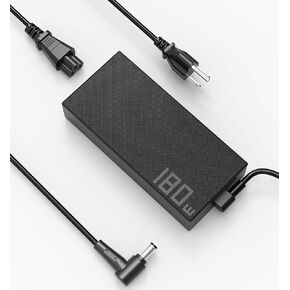 180W 20V 9A AC Charger Compatible with Asus ADP-180TB H ROG Zephyrus G14 G15 GA401 GA502 A15 A17 TUF Gaming F15 F17 FX505 FX506 FX505D FX505G FX506L FX505DD FX505DT Laptop Charger Adapter
