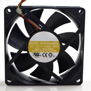 for AVC 8020 12V 0.60A DASA0820B2U 8CM/cm 4-Wire CPU Chassis Cooling Fan