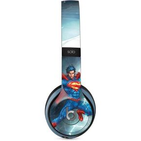 Skinit Decal Audio Skin Compatible with Beats Solo 2 Wired - Officially Licensed Warner Bros Superman Heat Vision Design