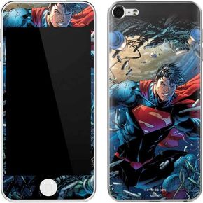 Skinit Decal MP3 Player Skin Compatible with iPod Touch (6th Gen 2015) - Officially Licensed Warner Bros Comic Superman Design