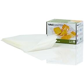 VacMaster Full Mesh Suction Vacuum Sealer 6 Inch by 10 Inch Pint Bags- 50 Per Box