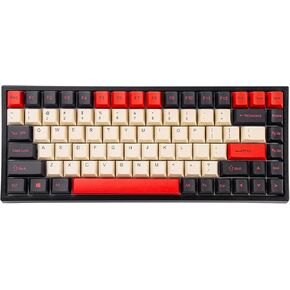 Yunzii KC84 SP 84 Keys Hot Swappable Mechanical Keyboard with PBT-DYECAPS ، RGB ، NKRO FORCENTION DEALLE (Gateron Blue Switch ، Carving Front SP Black)