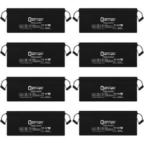 Mighty Max Battery 12V 200Ah 4D SLA Battery Replacement for UPS Backup Systems - 8 Pack