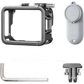 Metal Housing for GO 3S Camera Cage Ensures Unhindered Screen Access with Versatiled Mounting Option