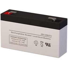 NP1.2-6FR 6 Volt 1.2 AmpH SLA Replacement Battery with F1 Terminal