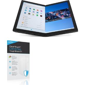 BoxWave Screen Protector Compatible with Lenovo ThinkPad X1 Fold - ClearTouch Crystal ToughShield 9H (2-Pack), Clear 9H Tough Flexible Film Screen Protector