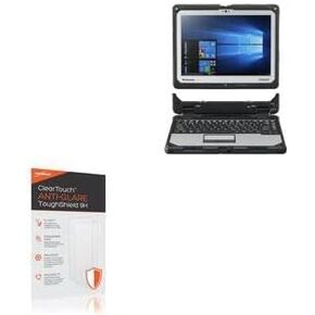 BoxWave Screen Protector Compatible with Panasonic Toughbook 33 (CF-33) - ClearTouch Anti-Glare ToughShield 9H (2-Pack), Anti-Glare 9H Tough Flexible Film Screen Protector