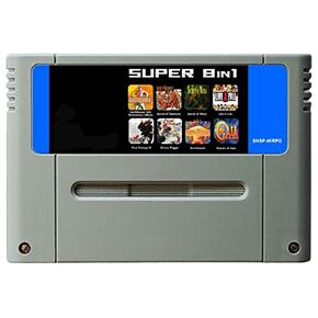 Samrad 16Bit Games Super RPG 8 IN 1 English Language PAL EUR Version (Gray)