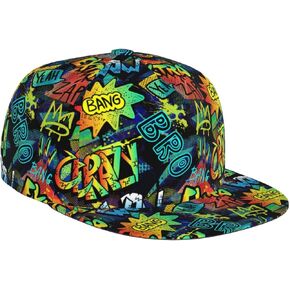 Fashion Graffiti Doodle Baseball Cap for Men Women Unisex Snapback Hip Hop Hats Cool Adjustable Dad Hat