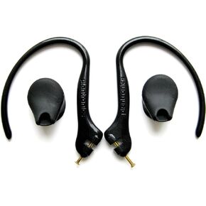 مجموعة الاستبدال 2 earhooks مع دبابيس معدنية ومحولات eartips 2 متوافقة مع Plantronics M50 M24 M20 ، Voyager 520 521 835 ، Explorer 220 235 240 242 243 245 320 340 340 350 370 370 395 سماعات الرأس
