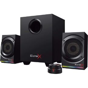 Creative Sound BlasterX Kratos S5 2.1 PC Computer Gaming Speaker System with Subwoofer and Customizable RGB Lighting - 51MF0470AA001 (Renewed), Black