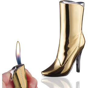 High Heeled Shoe Shaped Lighter, Cool Lighter, Butane Lighter, Lighters for Candle, Fancy Lighter, Refillable Adjustable Lighters, Cool Lighters for Women, Girls, Birthday, Anniversary(No Gas)