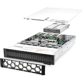 TechMikeNY Server 3.50Ghz 16-Core 64GB RAM 24.0TB Storage Bezel PowerEdge R740xd NVMe (Renewed)