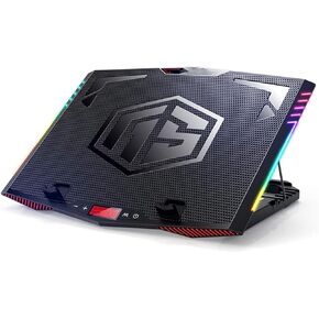 Powerful Turbo-Fan Laptop Cooling Pad with Infinitely Variable Speed,Seal Foam for Rapid Cooling Gaming Laptop, Laptop Cooler