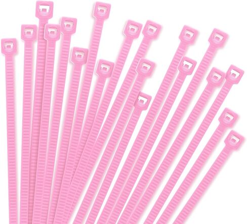 100 pcs 3.94" Length 0.1" Width 0.04" Thickness (100×2.5×1mm) Nylon PA66 Zip Ties,Plastic Self-locking Cable Ties,Multi-Purpose Cable Wire For Automotive Parts Outdoor Fences in Saudi Arabia