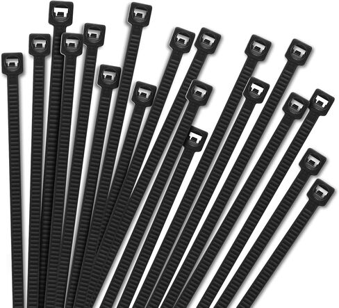 100 pcs 3.94" Length 0.1" Width 0.04" Thickness (100×2.5×1mm) Nylon PA66 Zip Ties,Plastic Self-locking Cable Ties,Multi-Purpose Cable Wire For Automotive Parts Outdoor Fences in Saudi Arabia