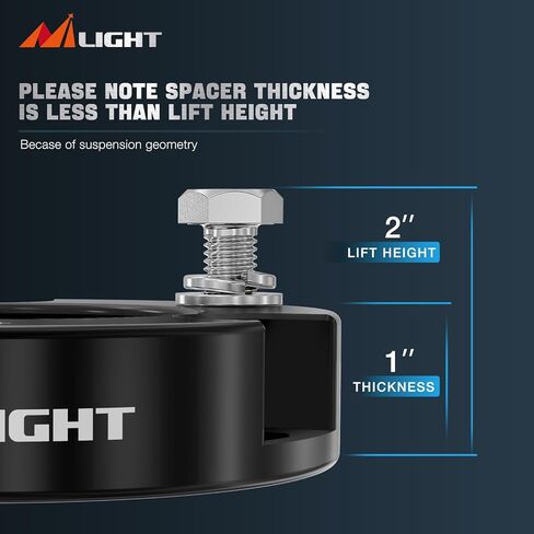 Nilight 2 "مجموعة التسوية الأمامية متوافقة مع 2007-2022 TUNDRA 2WD 4WD، 2 بوصة مجموعات الرفع الأمامية تبختر الفواصل التسوية مجموعات 2008 2009 2010 2011 2012 2013 2014 2015 2016 2017 2018 2019 2020 2021 2022 in Saudi Arabia