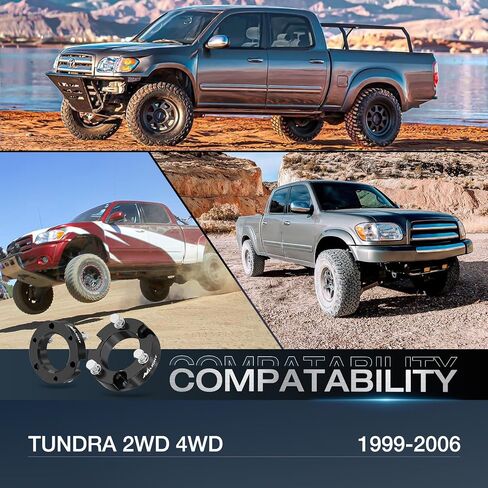 Nilight 2 "مجموعة التسوية الأمامية متوافقة مع 2007-2022 TUNDRA 2WD 4WD، 2 بوصة مجموعات الرفع الأمامية تبختر الفواصل التسوية مجموعات 2008 2009 2010 2011 2012 2013 2014 2015 2016 2017 2018 2019 2020 2021 2022 in Saudi Arabia