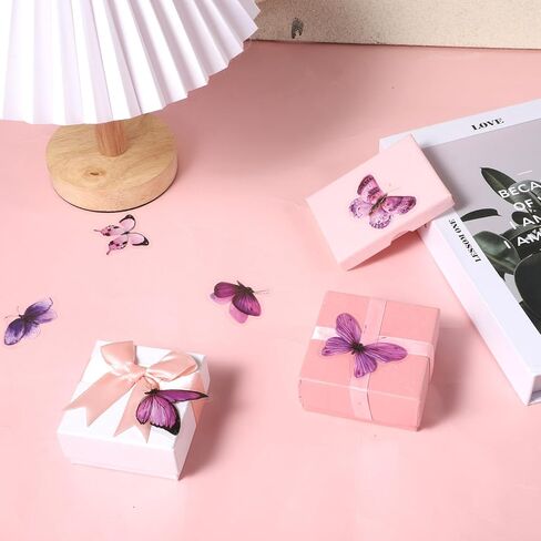 40Pcs Purple Butterfly Stickers, Transparent Butterfly Decals Waterproof Decorative Stickers for Scrapbooking Junk Journal Laptop Luggage Water Bottles Phone Case DIY Craft Projects (20 Styles) in Kuwait