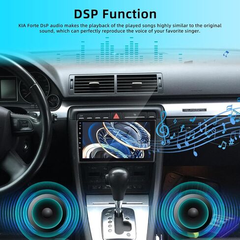 NHOPEEW [2+64G] Aftermarket Car Stereo for Audi A4 S4 RS4 2002-2008 - 9 inch HD Touchscreen Android Radio - Wireless Carplay and Android Auto, DSP, Mirror Link, WiFi, GPS, SWC + Canbus + Backup Camera in Saudi Arabia