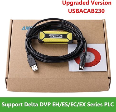 USBACAB230 Programming Cable USB to RS232 Adapter for USB-DVP ES EX EC SE SV SS Series(2017updated Version) in Saudi Arabia