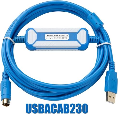 USBACAB230 Programming Cable USB to RS232 Adapter for USB-DVP ES EX EC SE SV SS Series(2017updated Version) in Saudi Arabia