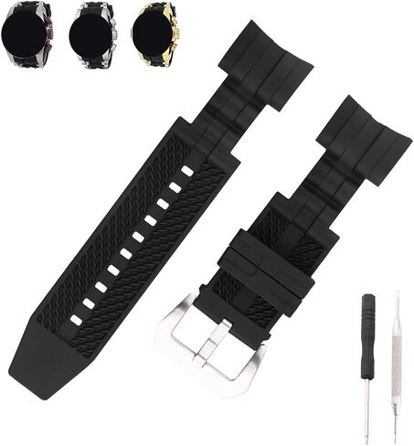 MMBAY Rubber 26mm Watch Bands Replacement Fit for Invicta Reserve Jason Taylor Bolt Zeus 0830 0831 12954 12956 12665 Silicone Strap Wirstband for Men and Women Waterproof Bracelet Watch accessories in Saudi Arabia