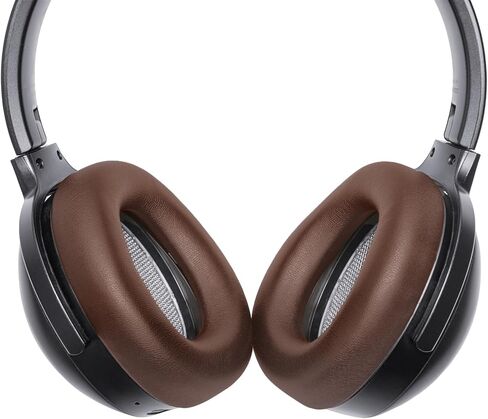 منصات الأذن البحيرة البحيرة مع تصميم نقرة ، متوافقة مع سماعة الرأس Beyerdynamic Lagoon ANC ، جلد البروتين ورغوة ذاكرة الارتداد البطيئة للراحة الممتازة (بنية) in Kuwait