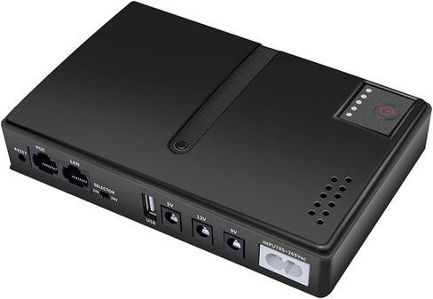 MINI UPS ، 15V 24V POE 5V 9V 12V USB 18W OUTPUT DC UPS BUTTARY BACKENT PRECENT in Kuwait