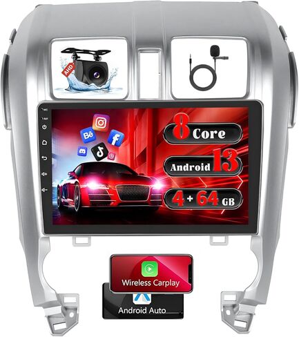 8 Core 4+64GB for Honda CRV 2007-2011 Android 15 Car Stereo Wireless Carplay Android Auto, 10.1'' Touchscreen Car Radio with GPS, WiFi, 32EQ DSP, 59 UI, Bluetooth, FM RDS, Backup Camera in Saudi Arabia