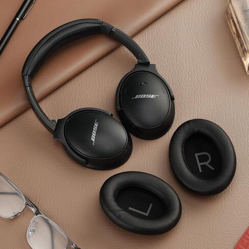 QC45 Ear Cushions for Bose qc45 Replacement Ear Pads,Compatible with Bose QuietComfort SE/New QuietComfort Wireless,Larger and Thicker (Black) in Kuwait