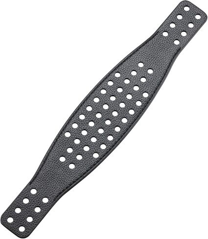Wide Perforated Maxwell MM100 Headband Strap. Compatible with Audeze Maxwell and MM-100 Headphones (Black). Premium Cowhide Leather | Handcrafted | Professionally Stitched in Saudi Arabia